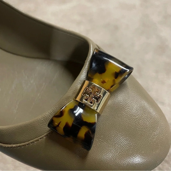 Tory Burch JOLENE Leather Ballet Bow Flat size 6 - Picture 3 of 11